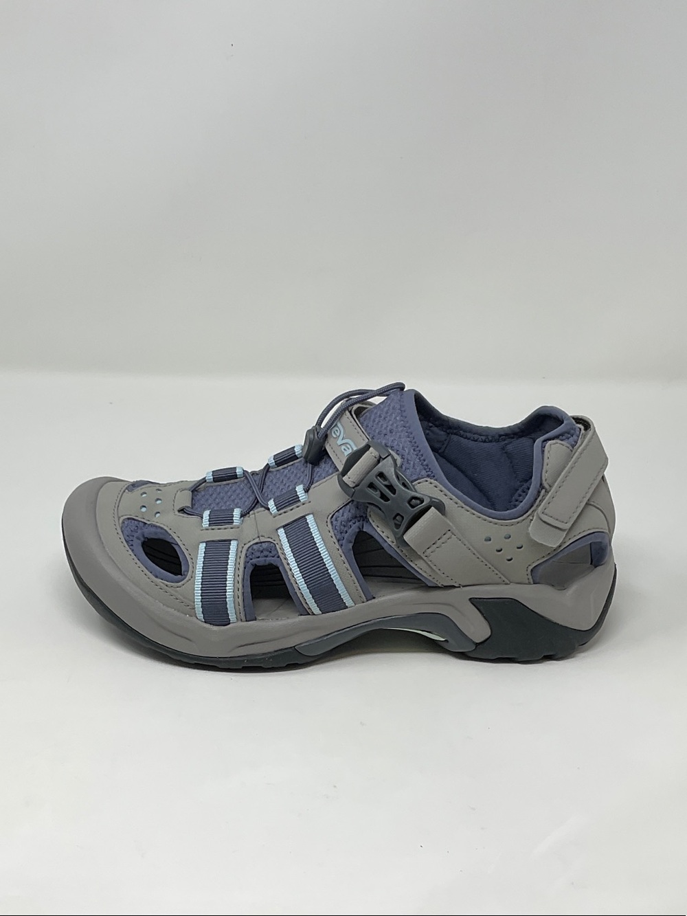 Teva Women's Gray and Blue Sport Sandals with Closed Toe - Picture 3 of 4